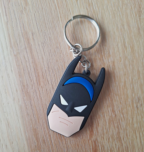 Batman rubber keyring with - batman,